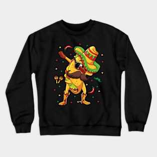 Dabbing Taco Cinco de Mayo Mexican Food Lover Boys Men Crewneck Sweatshirt